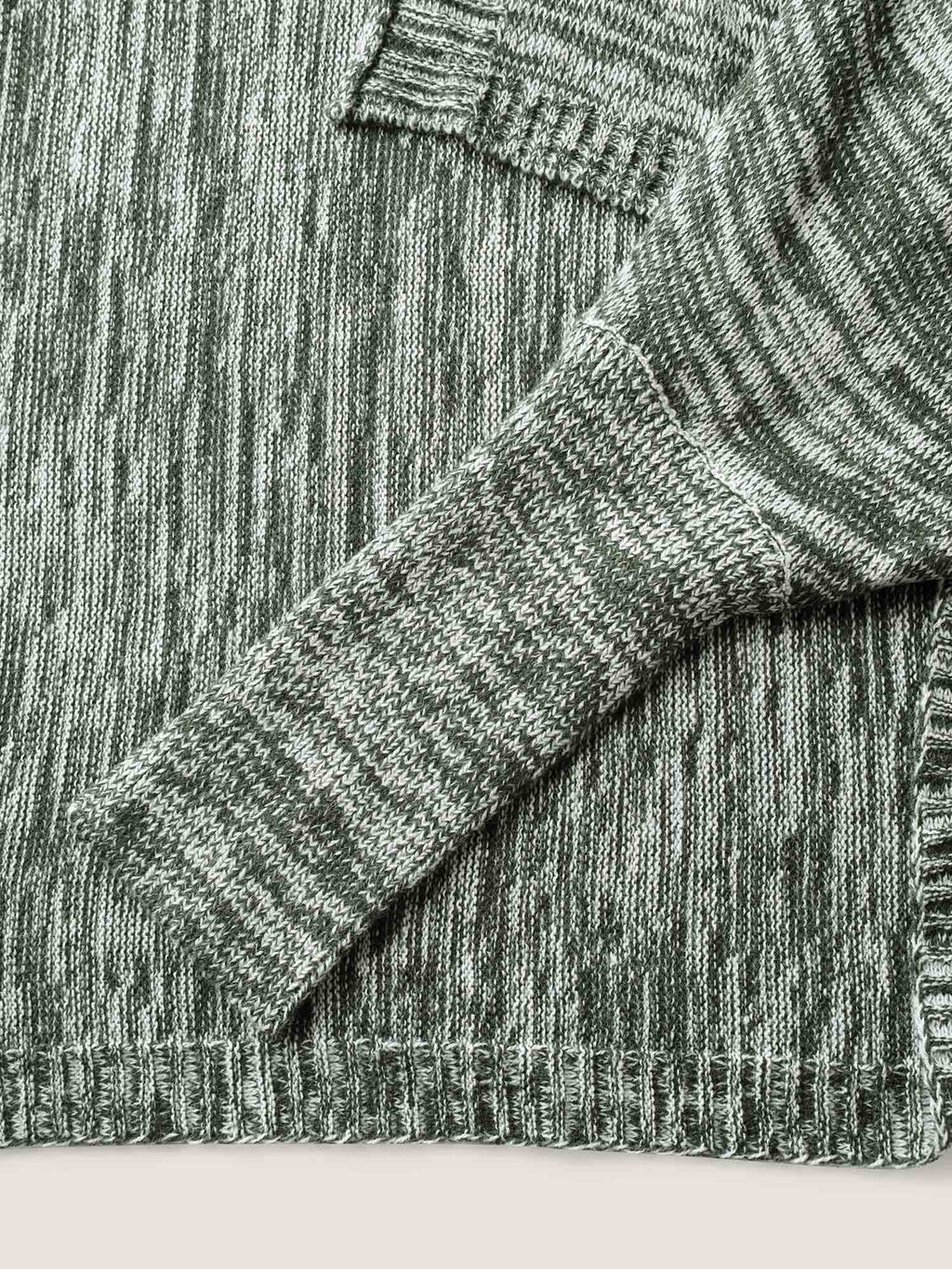 Color Contrast Dolman Sleeve Knit Cardigan