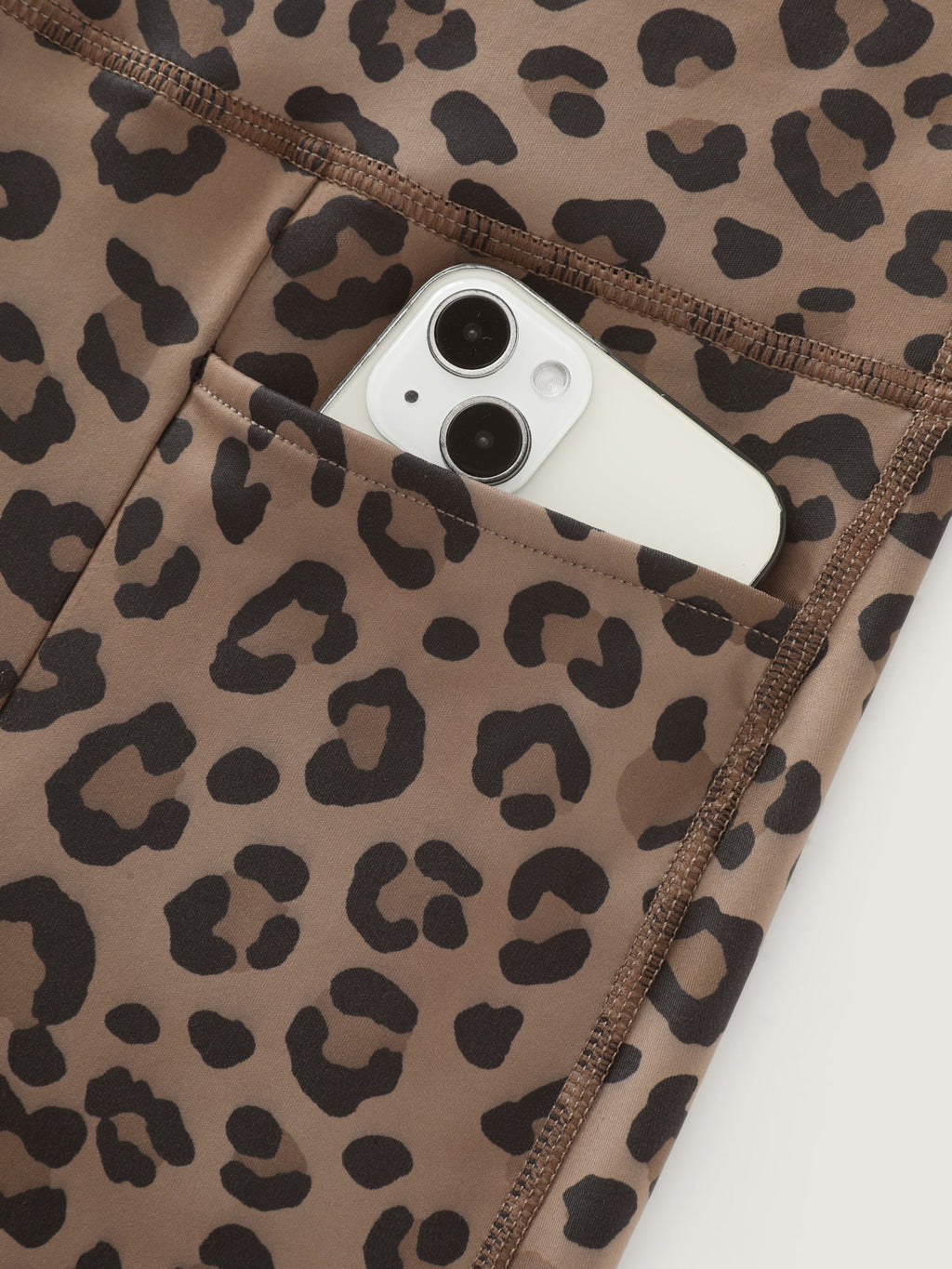 Stretchy Leopard Print Wide Waistband Leggings