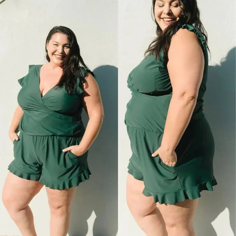 Swim Romper Built-in Bra