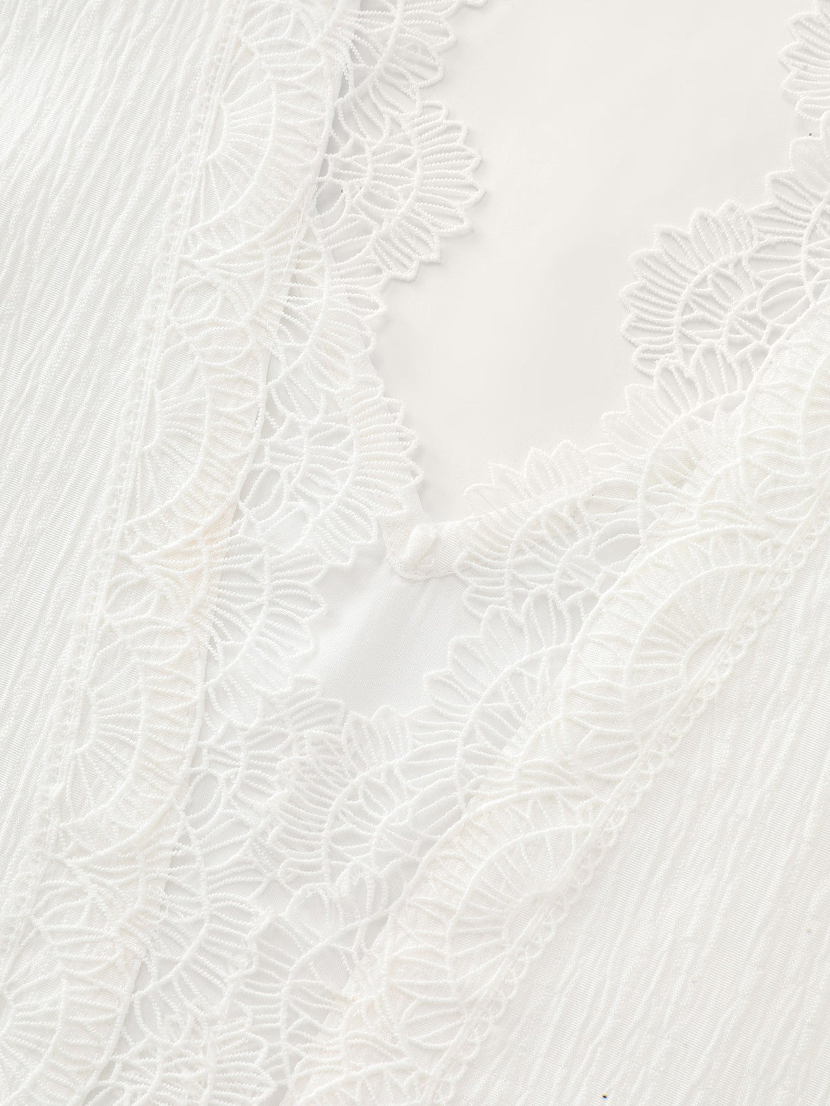 Lace Textured Sleeveless Blouse