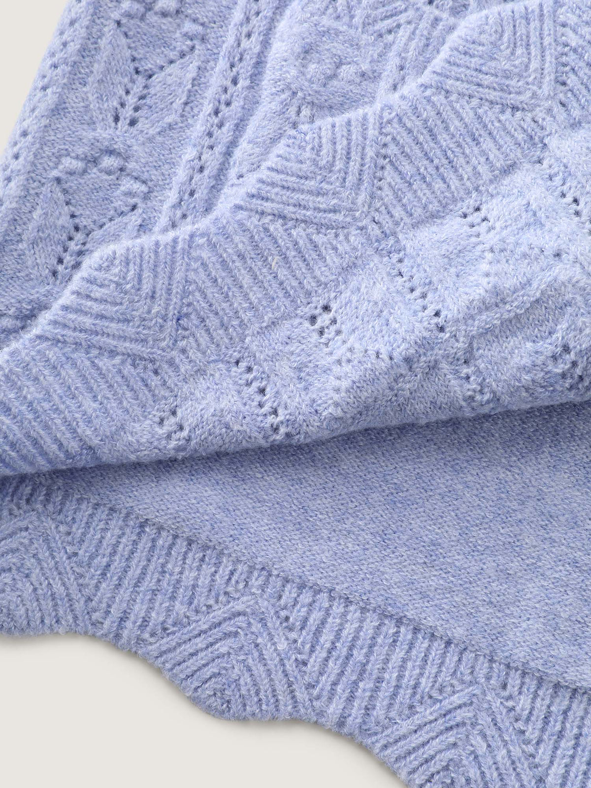 Textured Lantern Sleeve Button Knit Cardigan