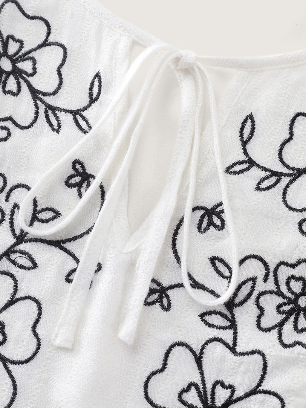 Pure Cotton Embroidered Neckline Blouse