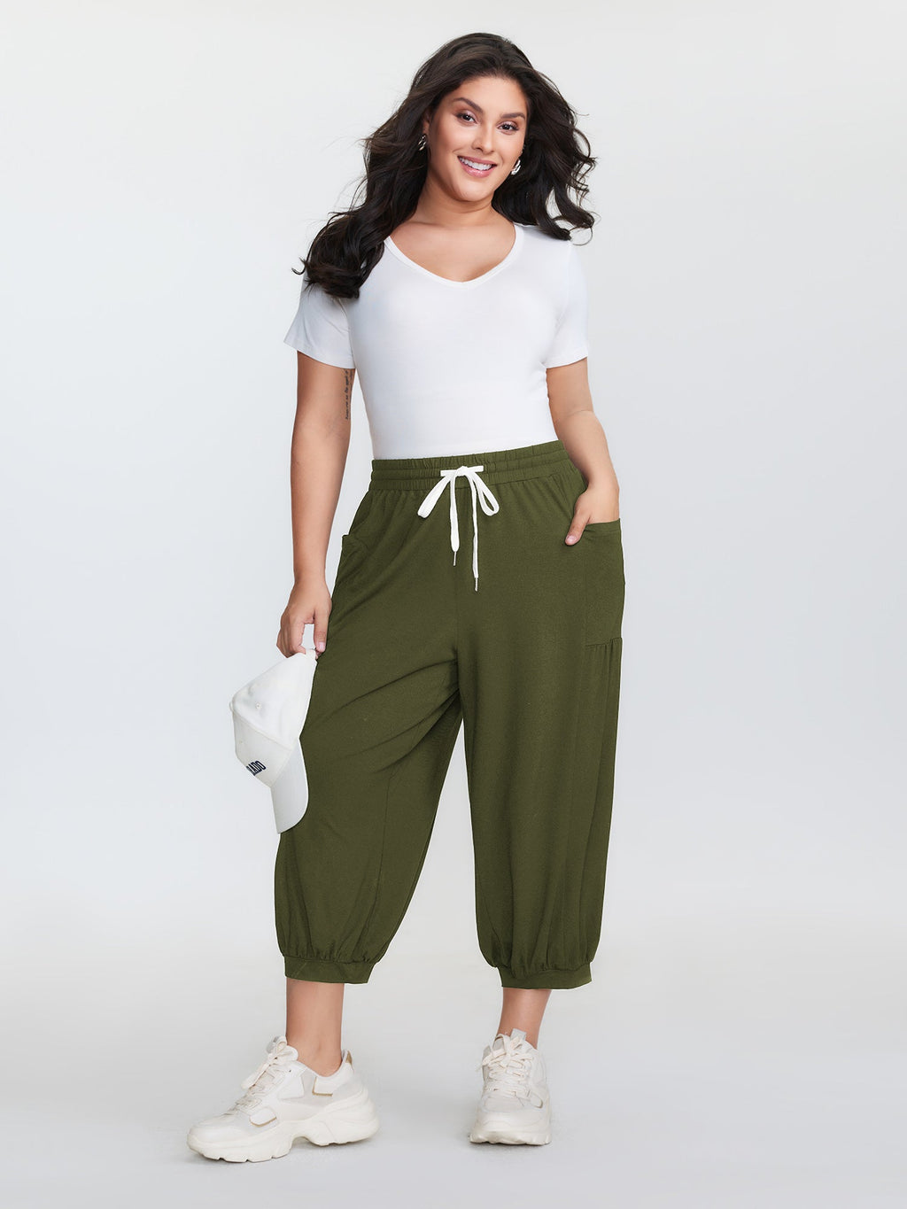 Supersoft Drawstring Cropped Jogger Pants