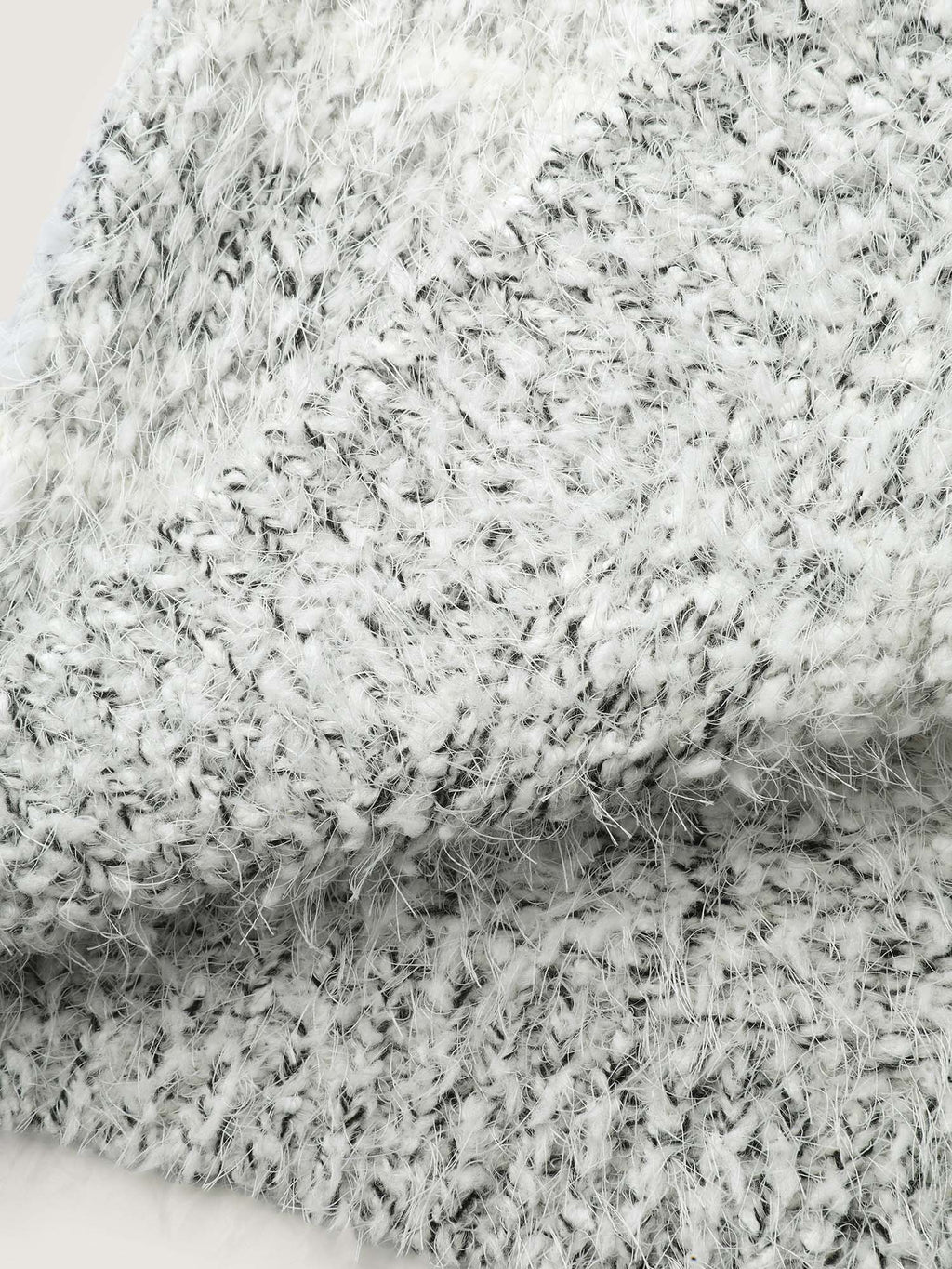 Plush Textured Striped Knit Cardigan