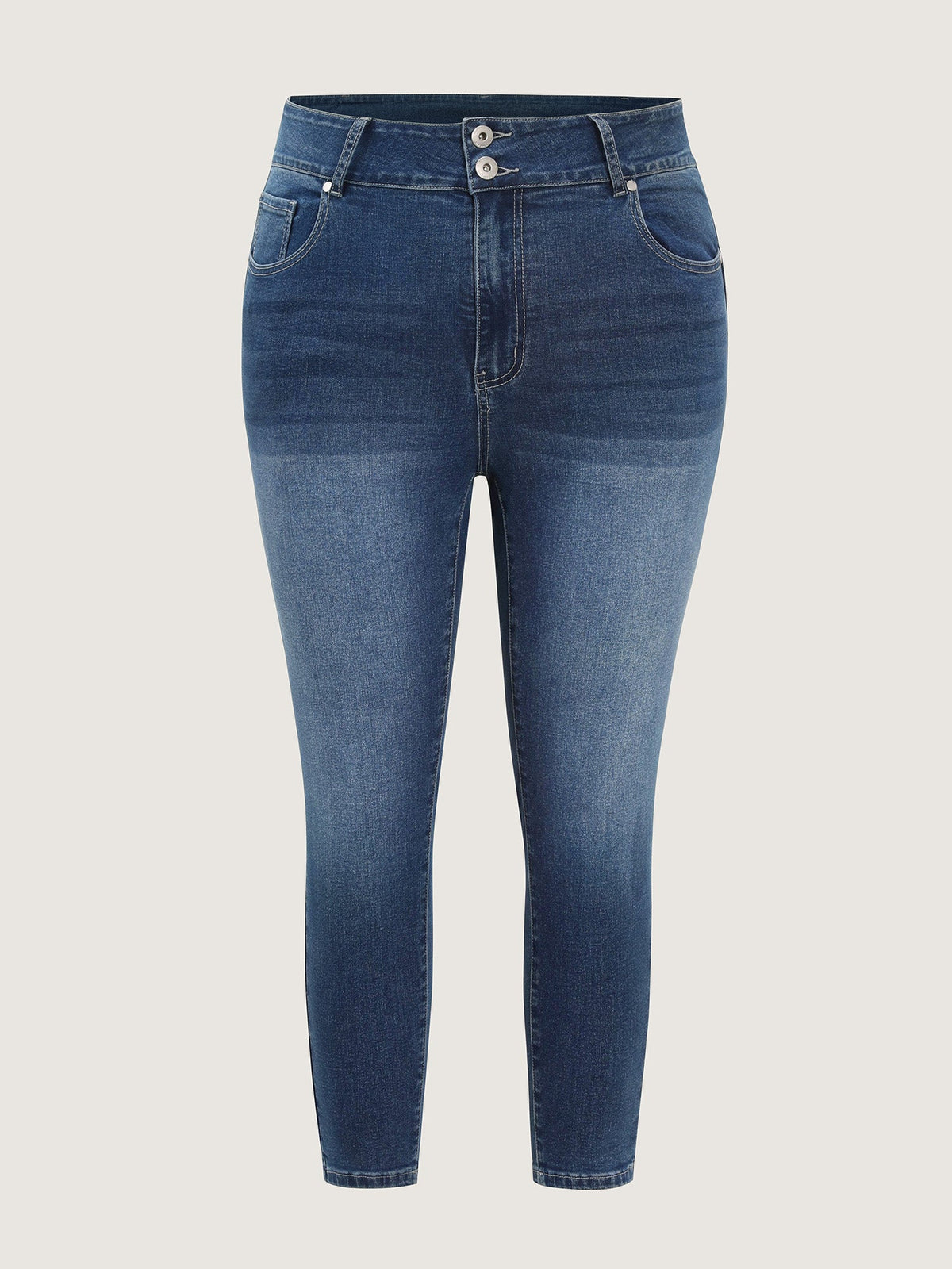 Stretchy Mid-Rise Skinny-Fit Jeans