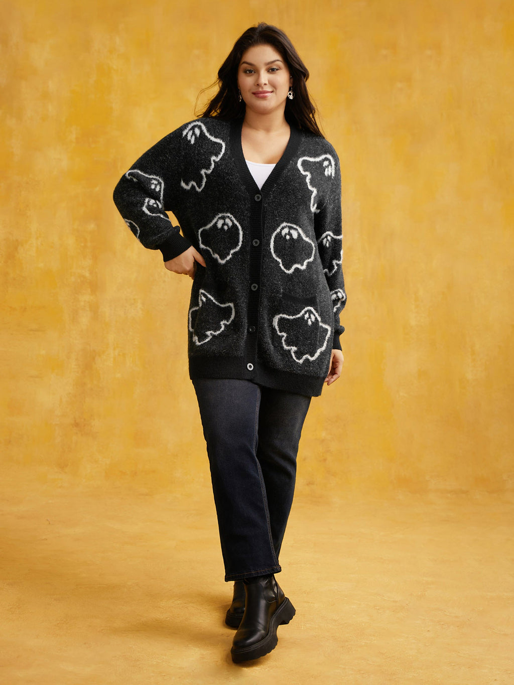 Supersoft Essentials Ghost Mink-Hair Like Cardigan