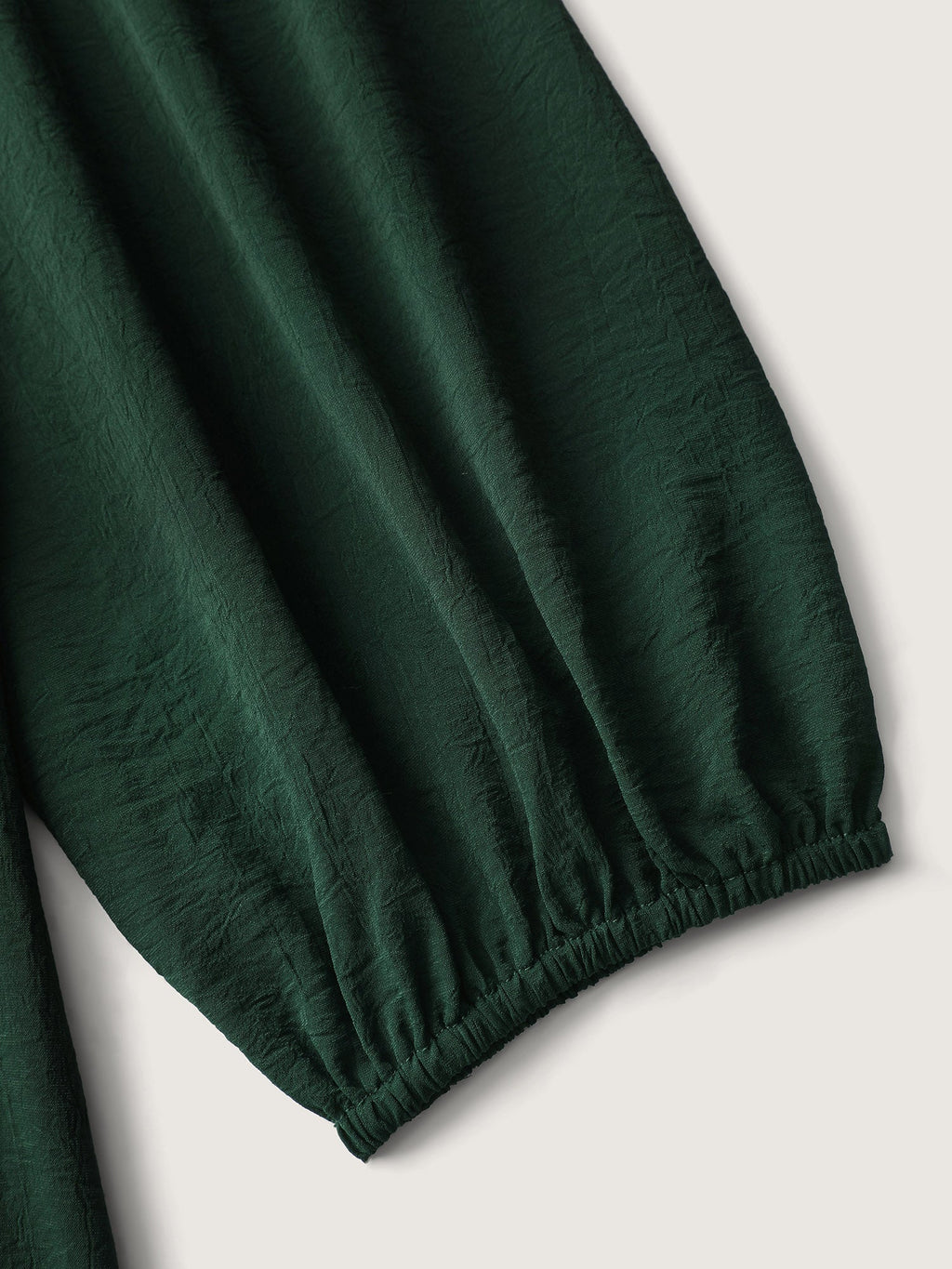 Toothpick Pleat Flowy Solid Blouse
