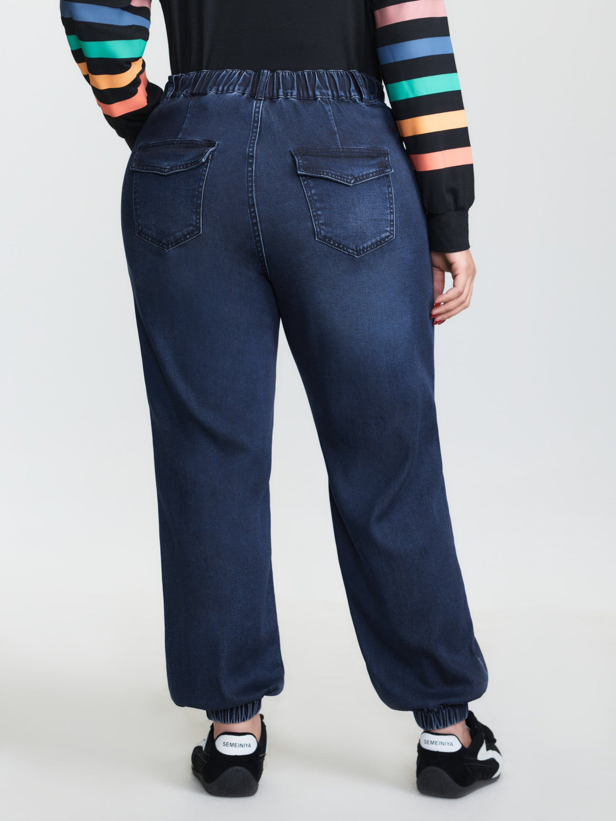 Supersoft Drawstring Waist Jogger Jeans