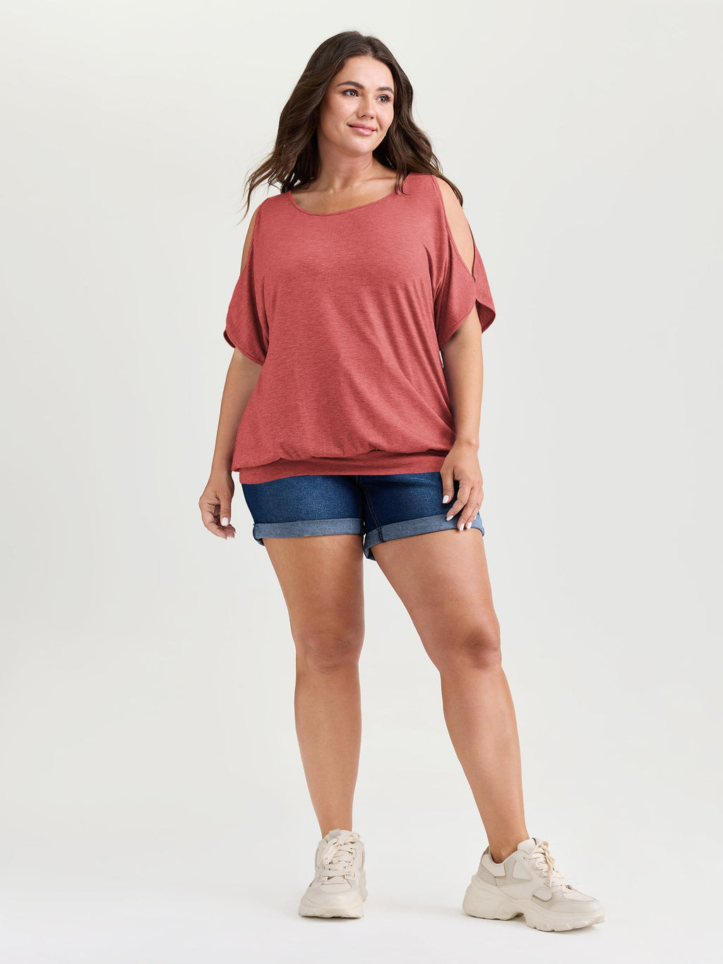 Supersoft Cut-Out Shoulder T-Shirt
