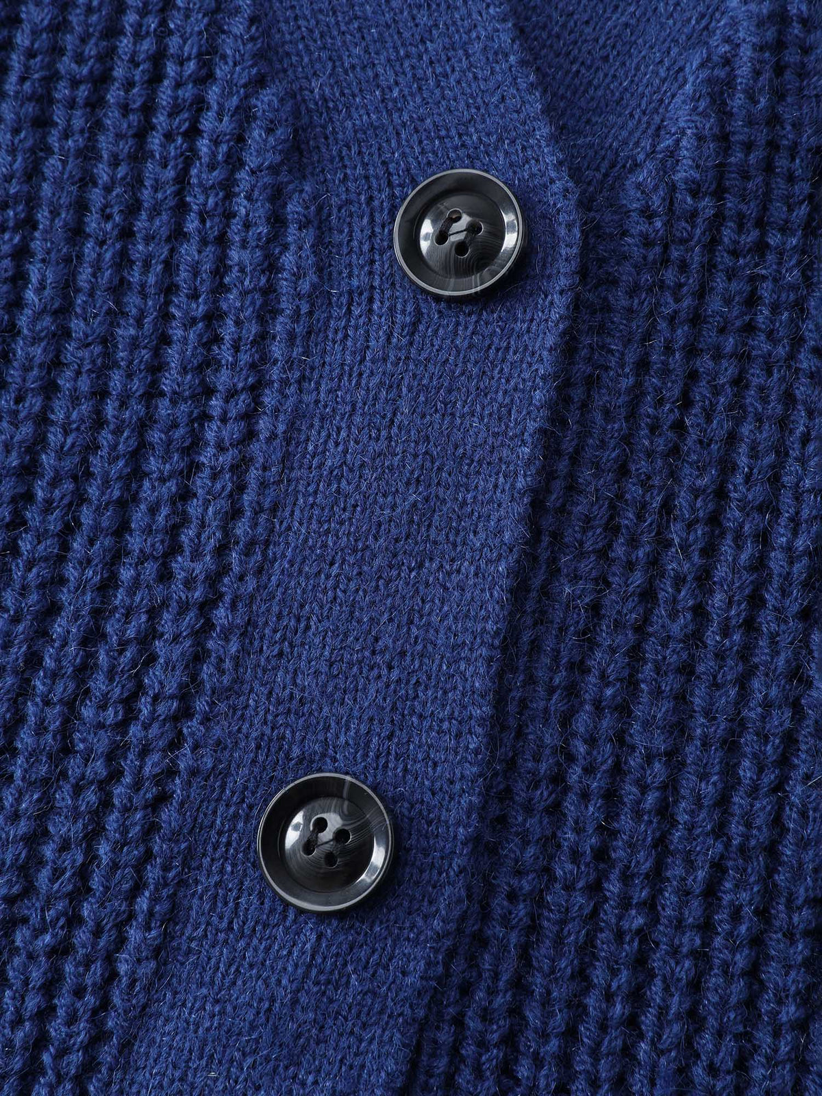Textured V-Neck Button Knit Cardigan