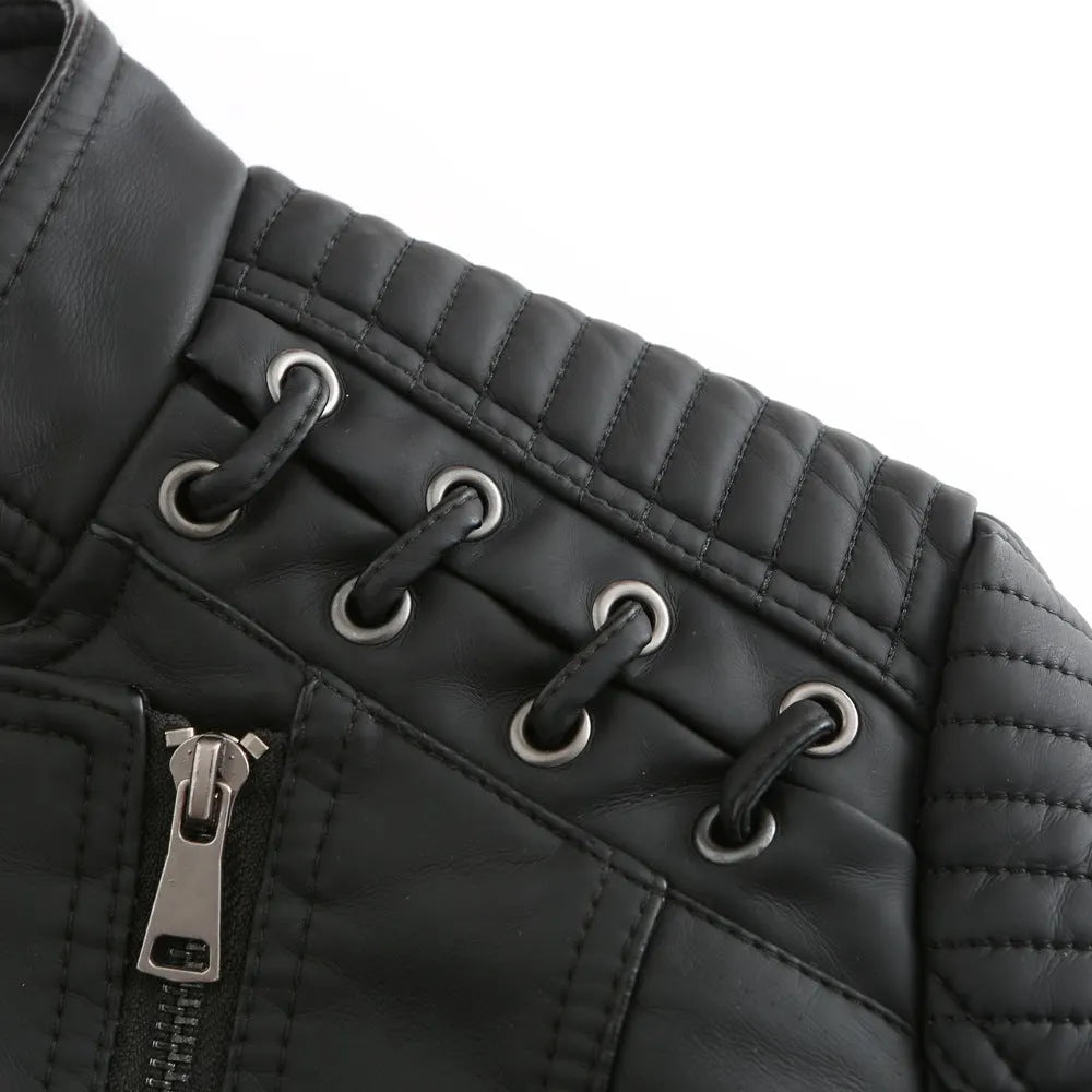 Washed Lambskin Leather Jacket