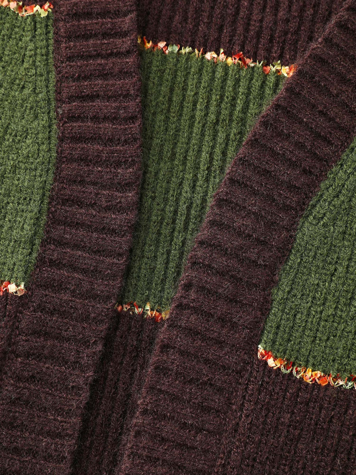 Textured Front-Open Heather Knit Cardigan