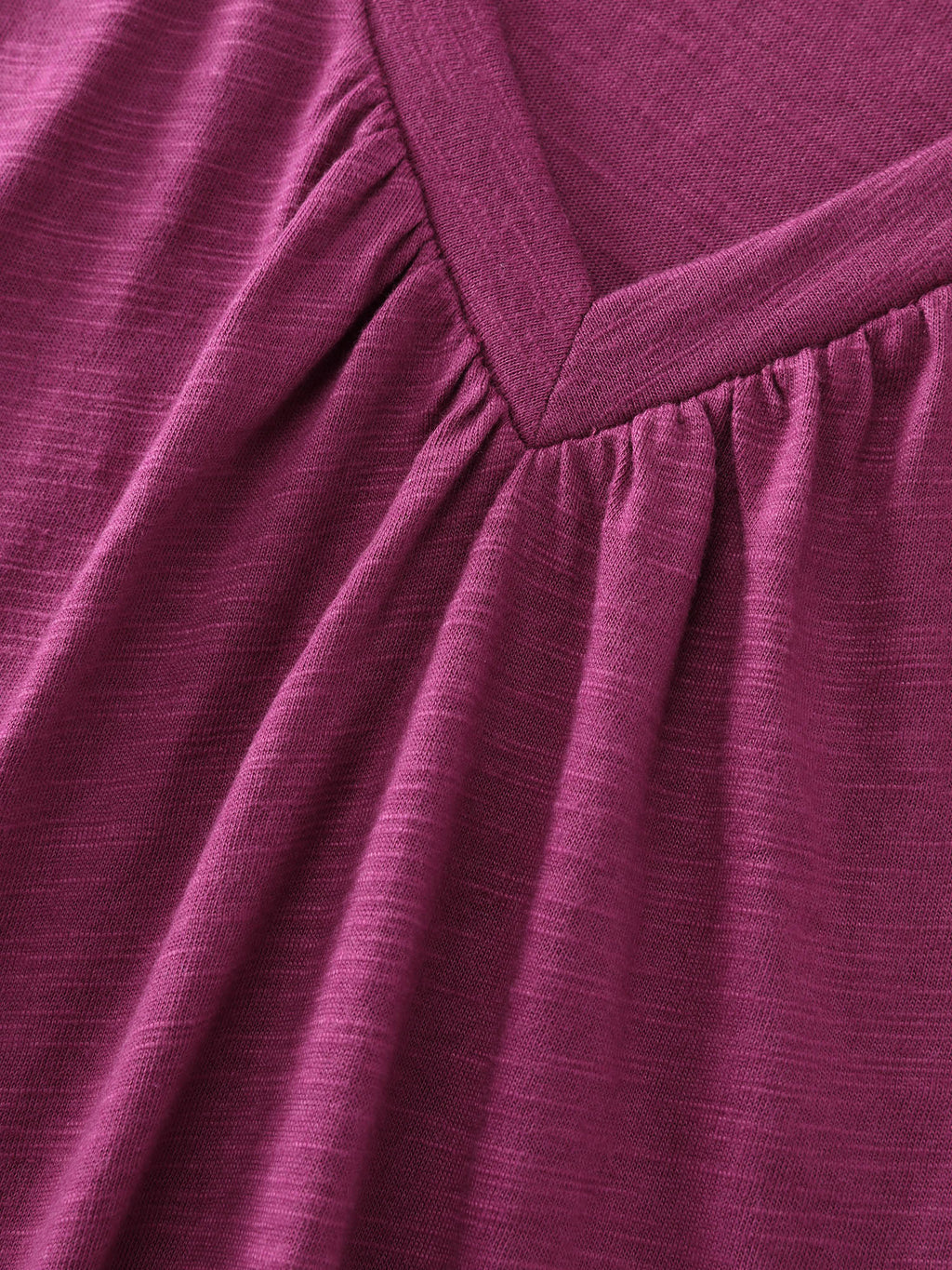 Stretchy Textured Flared Sleeve T-Shirt