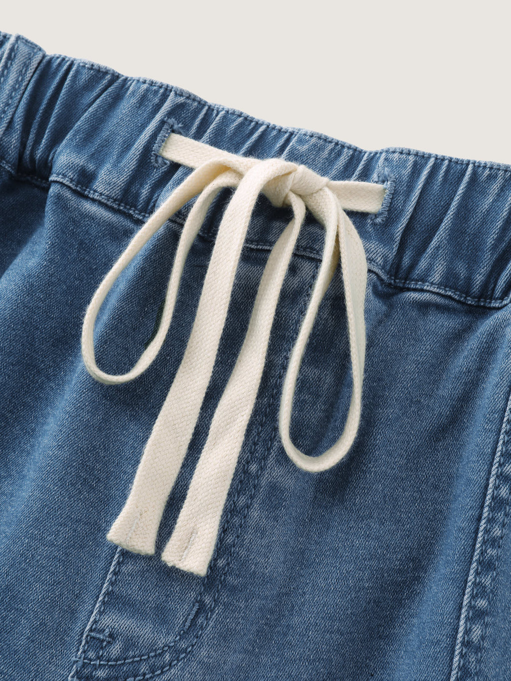 Stretchy Elastic Back Waist Jeans