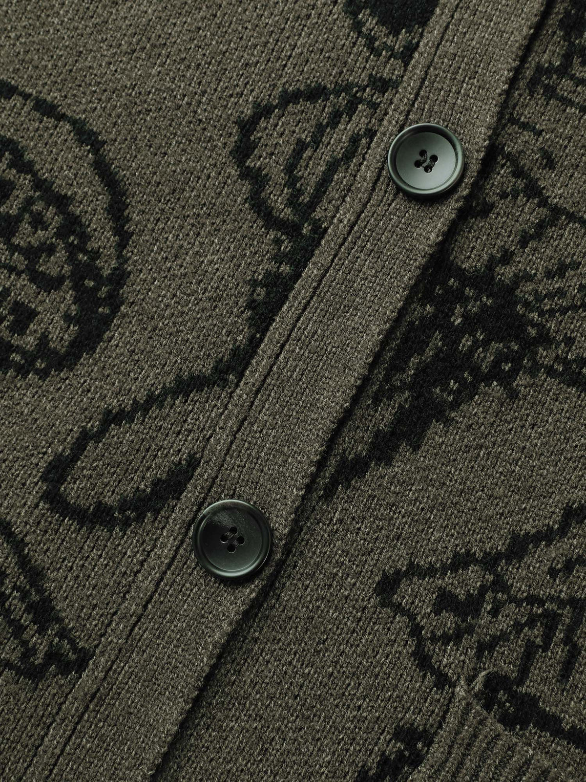 Supersoft Mushroom Print Button-Down Cardigan