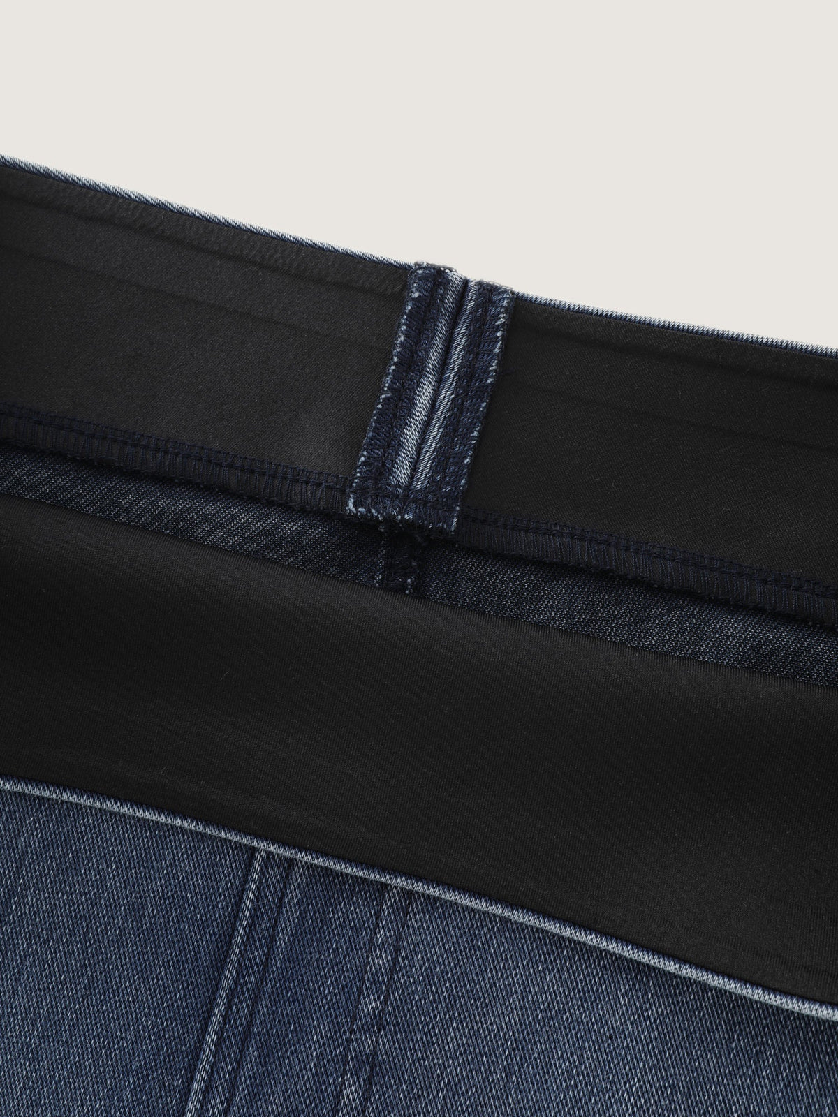 Stretchy Wide Waistband Pull-On Knit Jeans