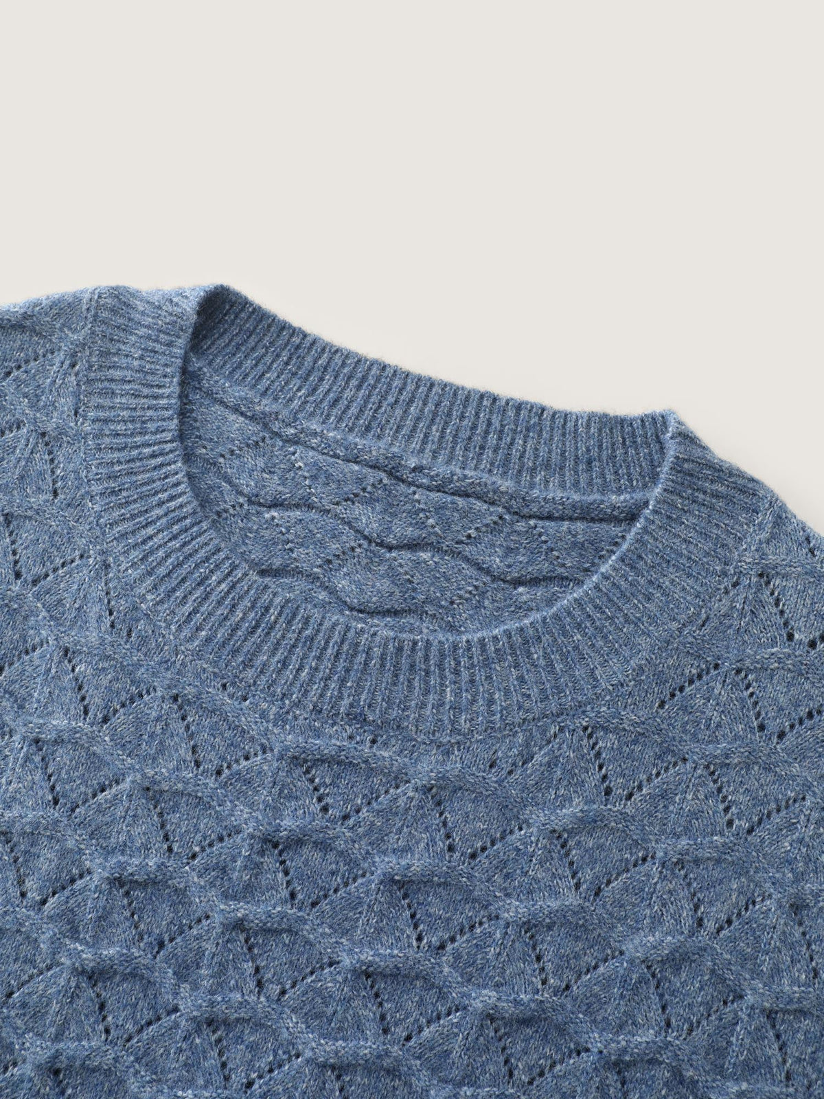 Textured Cut-Out Ribbed Hem Knit Cardigan