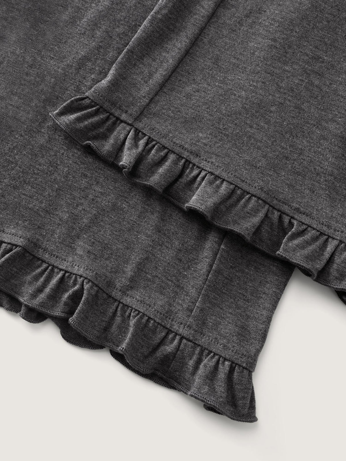 Supersoft Drawstring Waist Ruffled Hem Pants