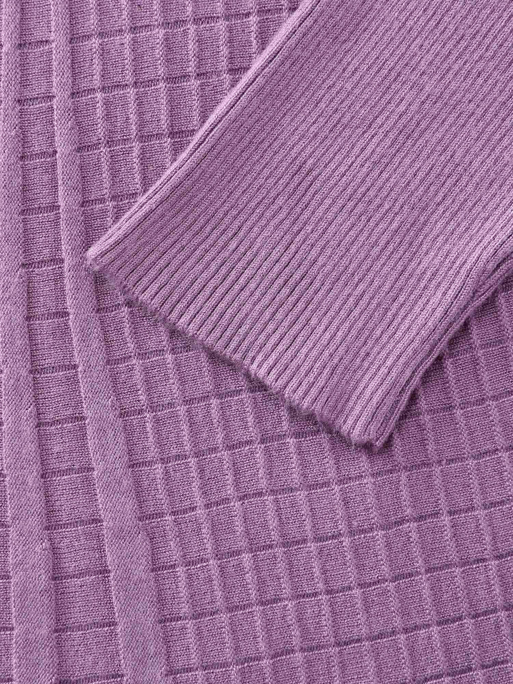 Shawl Collar Textured A-Line Cardigan