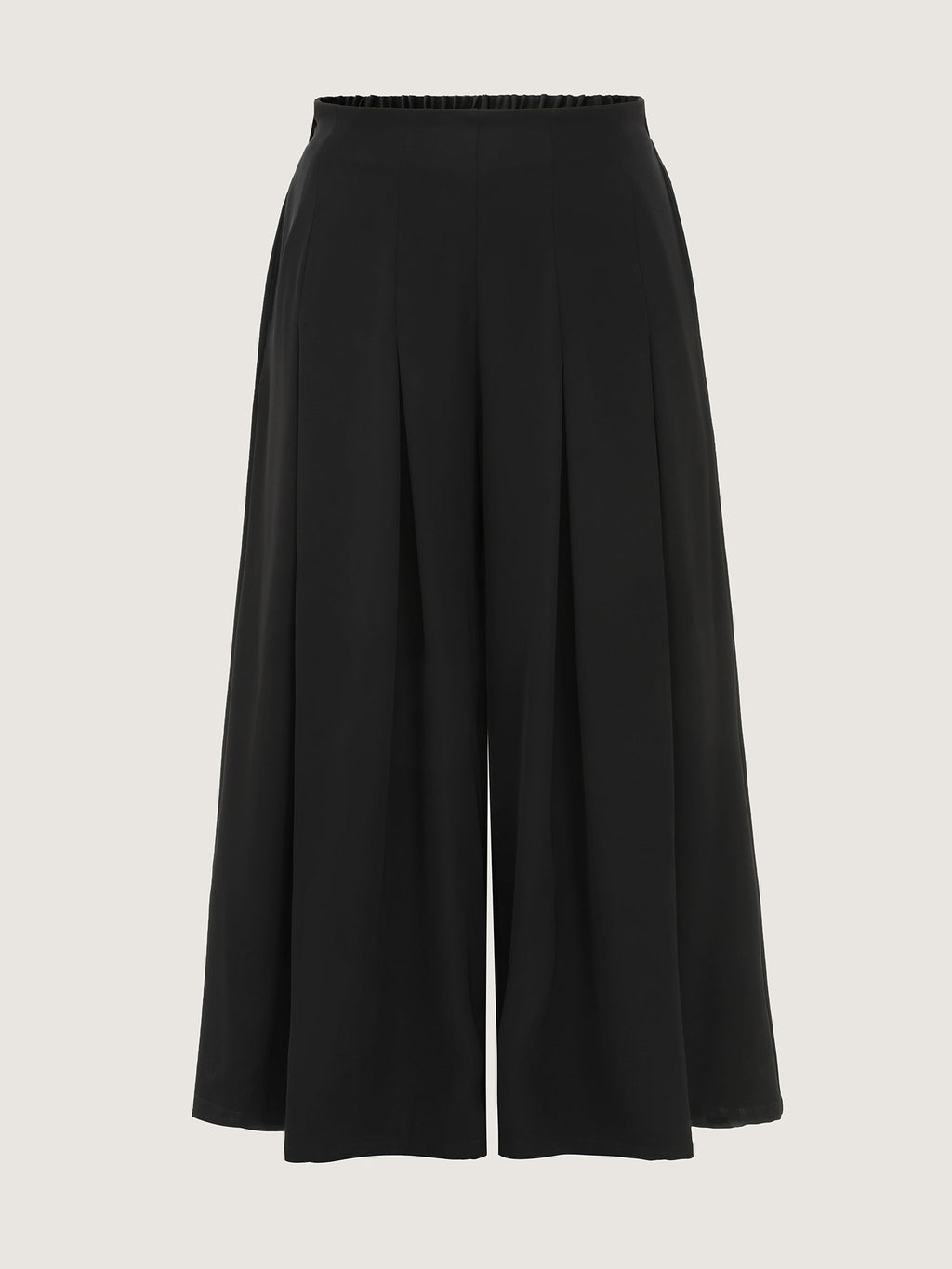 Classic Pleated Wide-Leg Pants