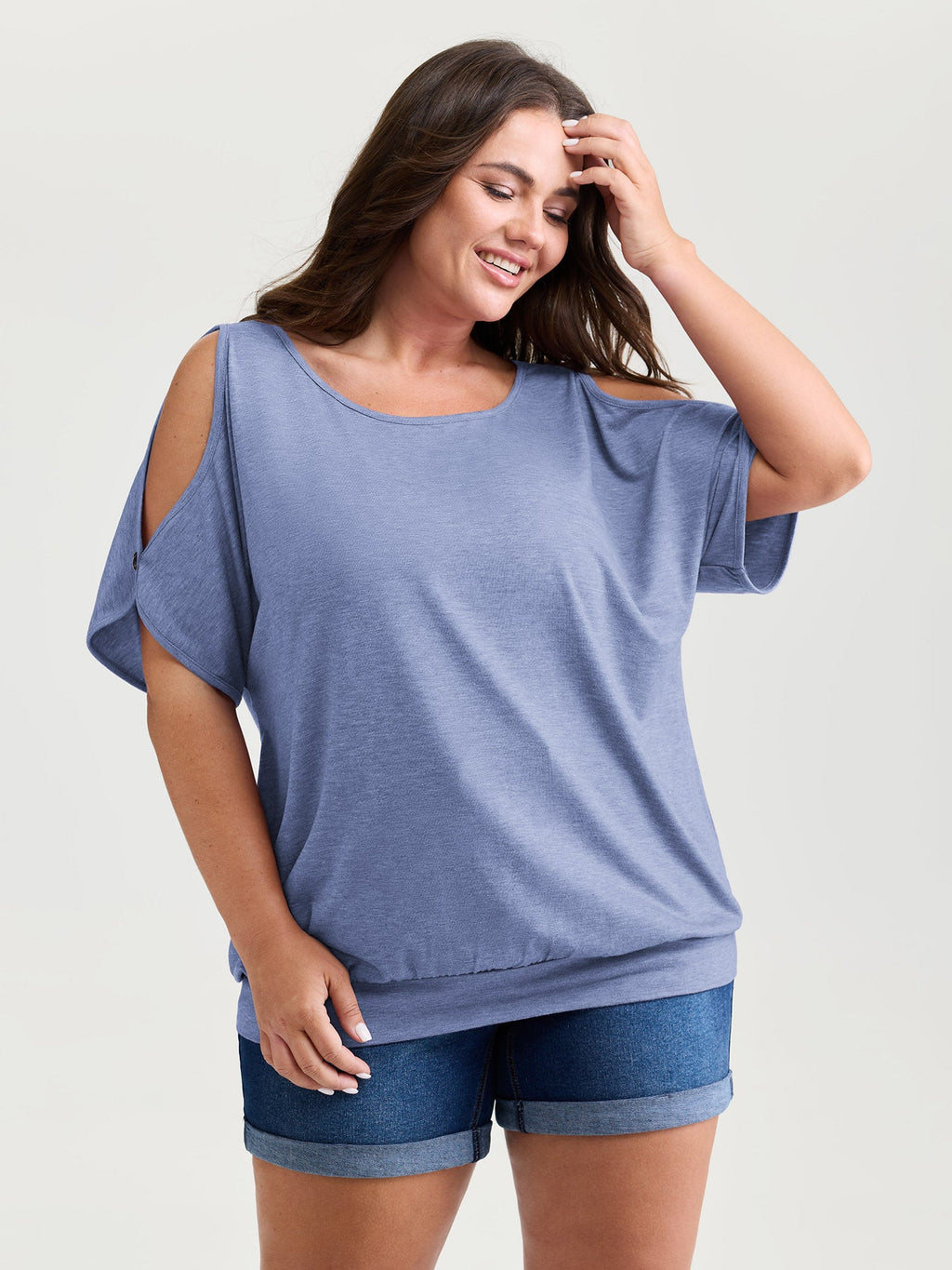 Supersoft Cut-Out Shoulder T-Shirt