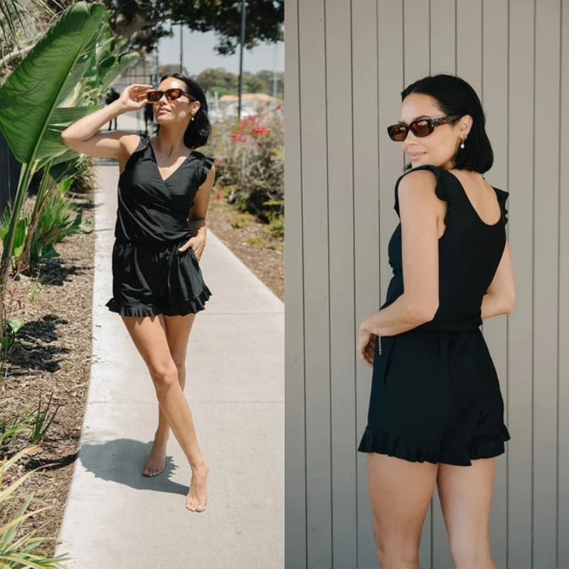 Swim Romper Built-in Bra
