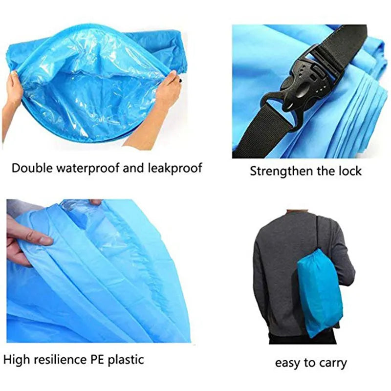 Inflatable Recliner Air Sofa Light Beach Sleeping Camping Bag