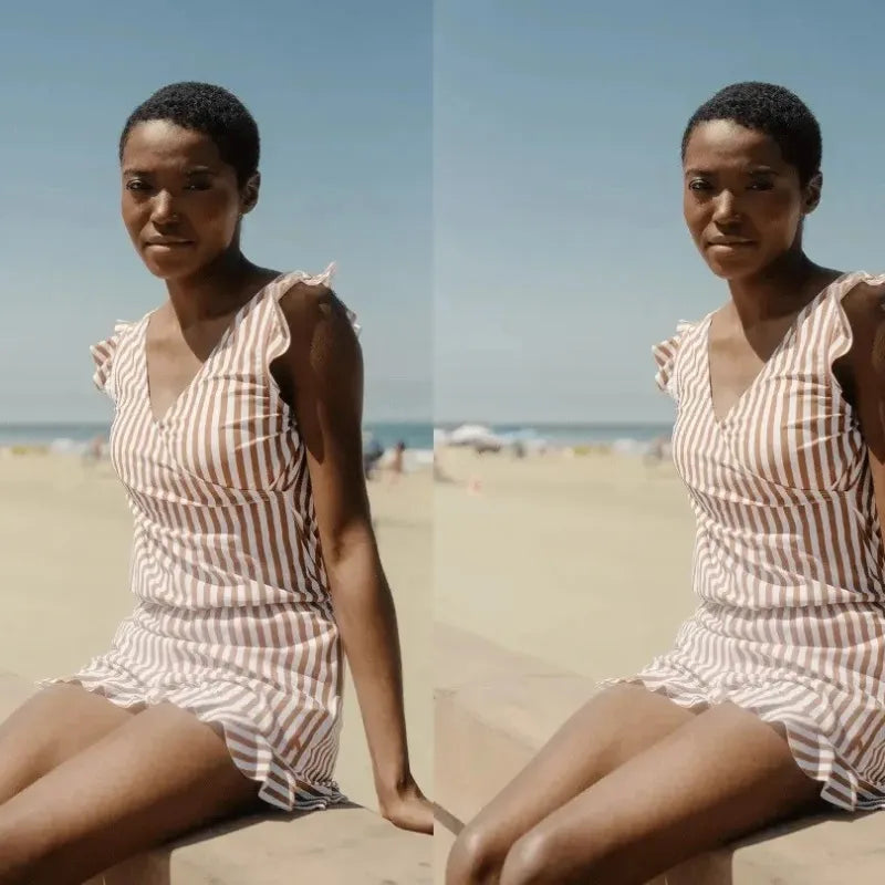 Swim Romper Built-in Bra