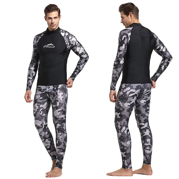 SBART Camouflage Men Rashguard Shirt Pant