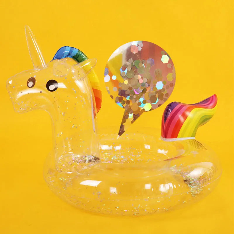 Inflatable Sequins Swimming Ring Tube