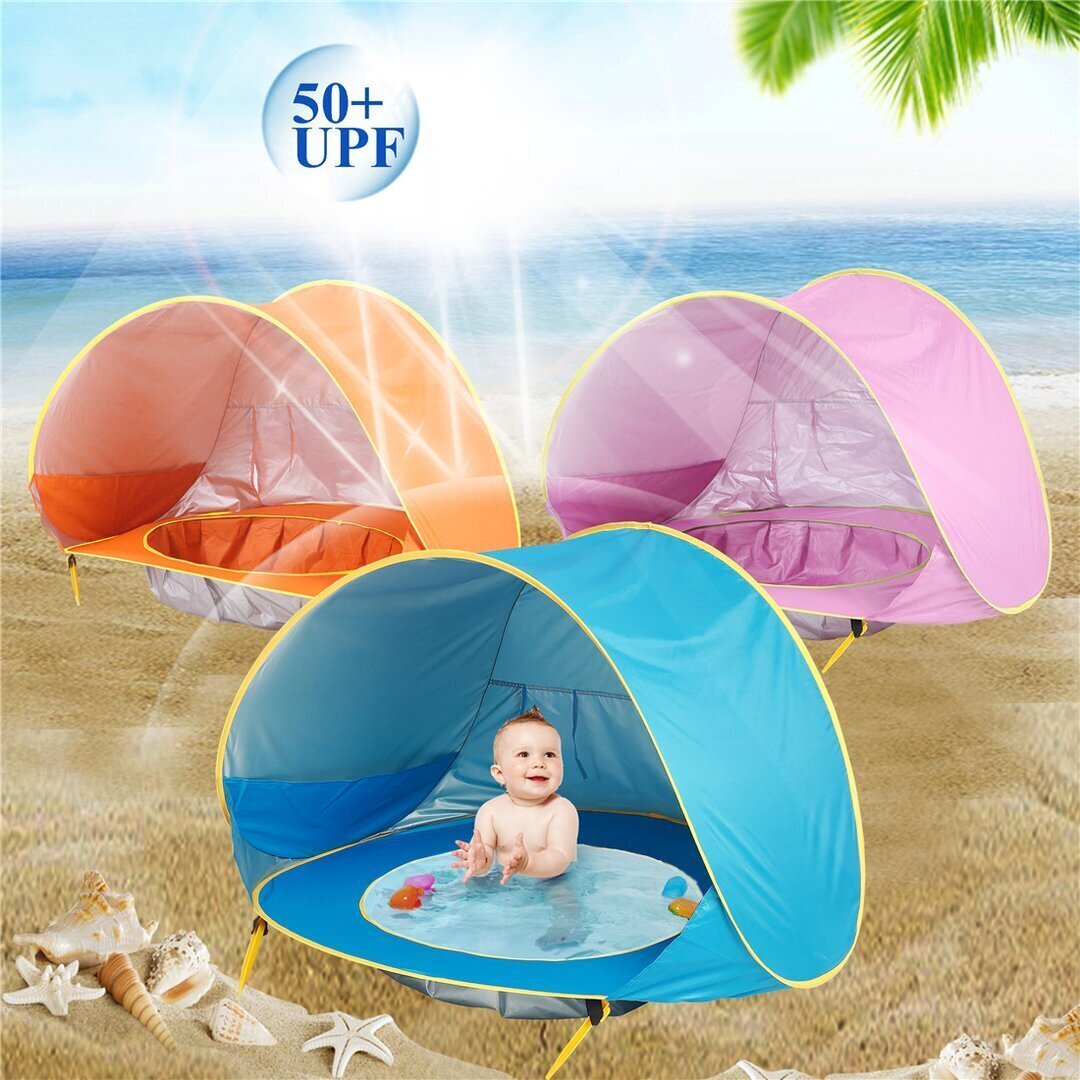 Pop Up UV Protection Baby Beach Shelter Tent with Folding Pool