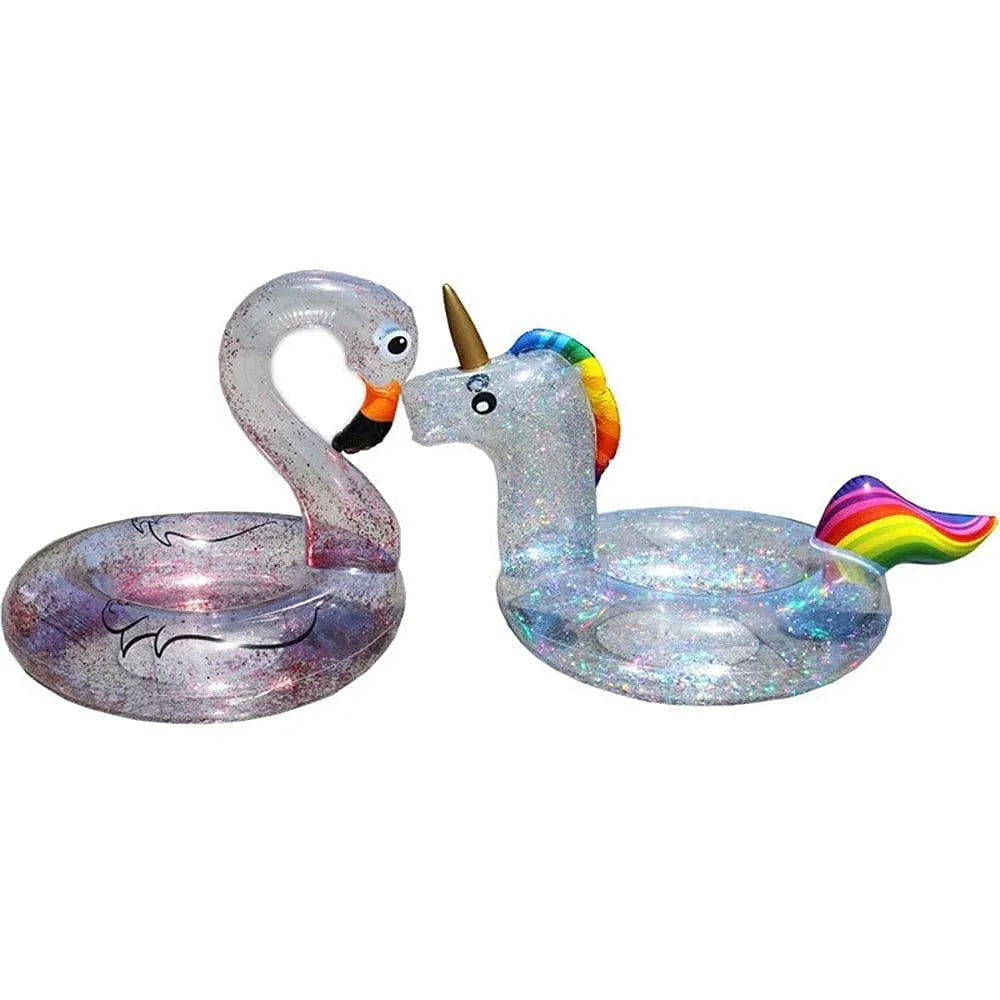 Inflatable Sequins Swimming Ring Tube