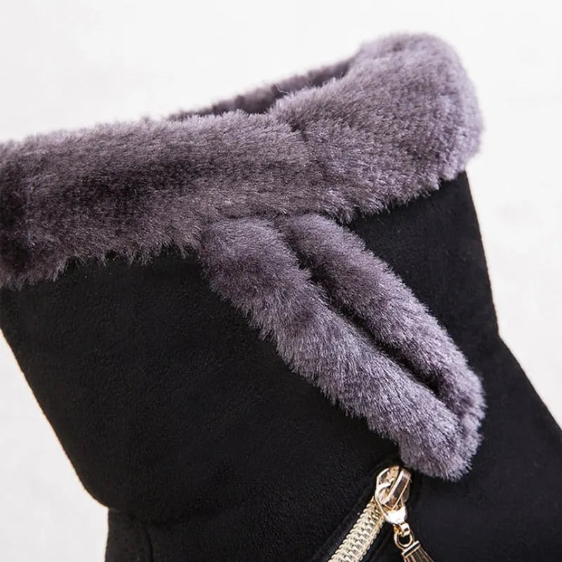Women Winter Boots Fur Collar Casual Orthopedic Shoes