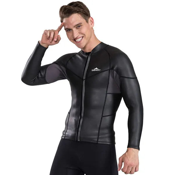 SBART 2mm Split Suit Wetsuit Men Long Sleeve Snorkeling Suit