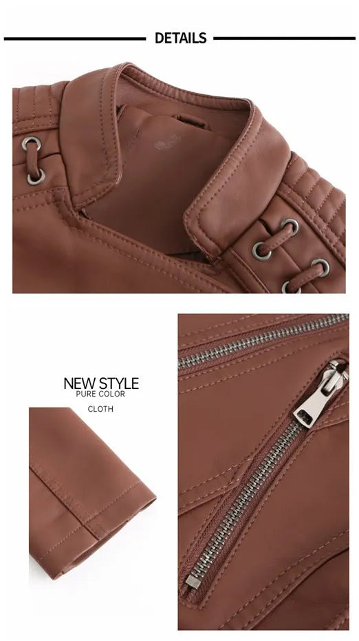 Washed Lambskin Leather Jacket