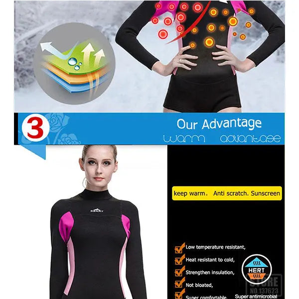 SBART 2mm Neoprene Women Shorty Wetsuit Kite Surfing Snorkeling Swimwear Swimsuit