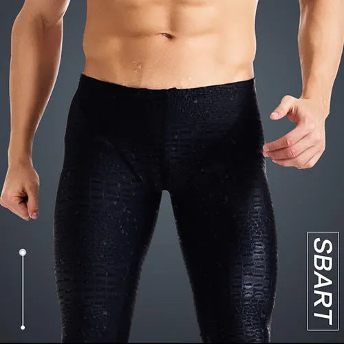 SBART Men's Wetsuits Trunks Sharkskin Lycra Breathable Swim Dive Swimwear