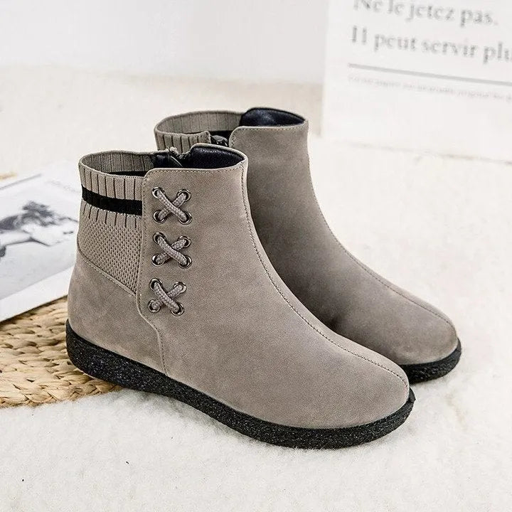 Warm Winter Suede Ankle Arch Support Boots