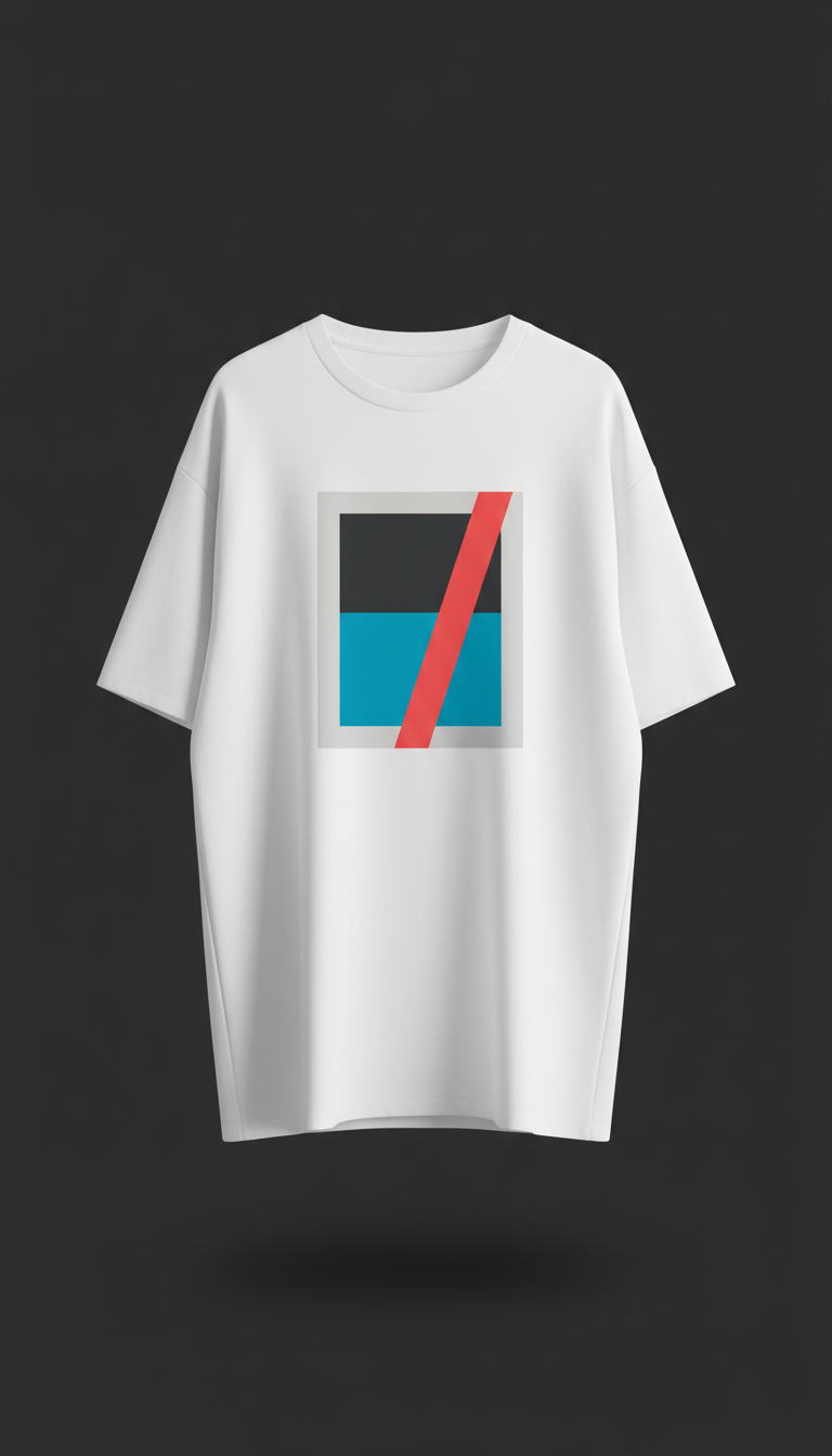 Oversized white logo t-shirt