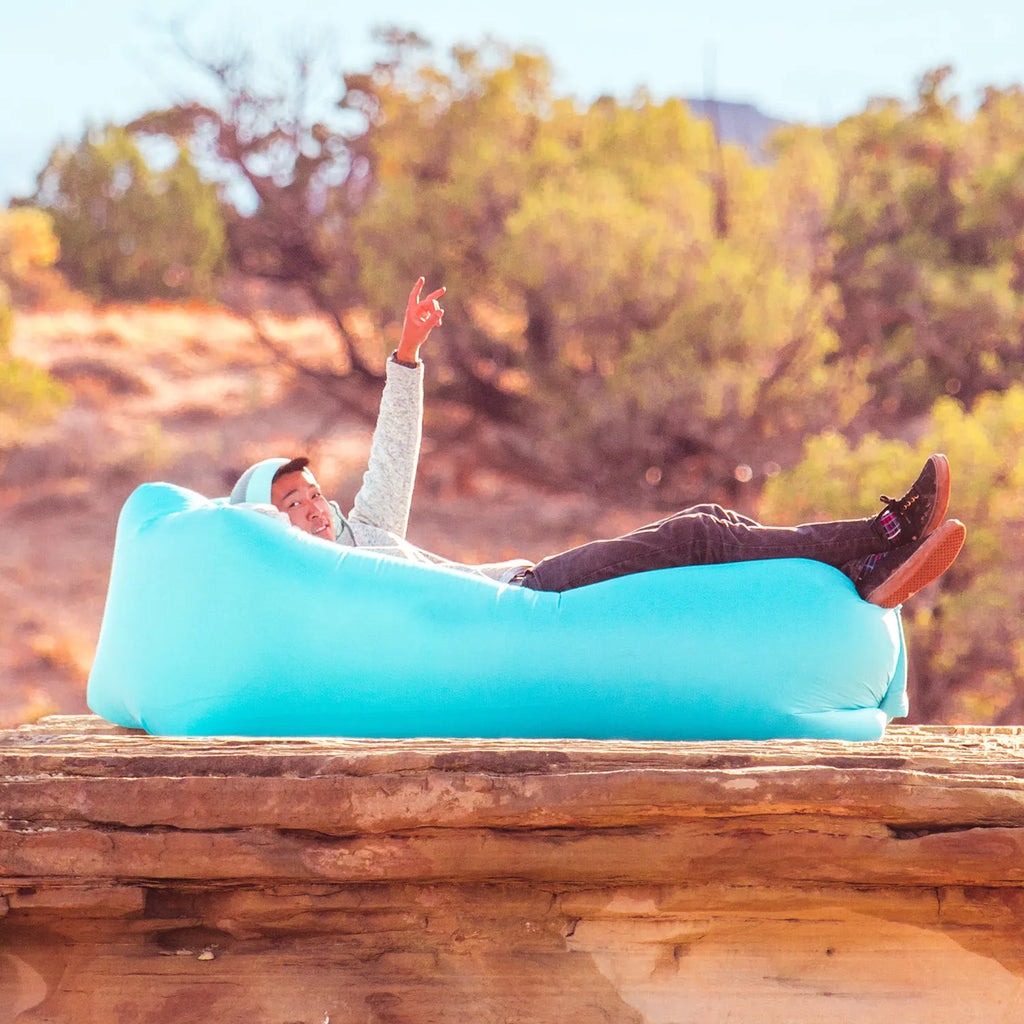 Inflatable Recliner Air Sofa Light Beach Sleeping Camping Bag