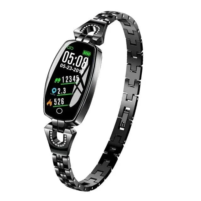 Waterproof Smart Fitness Bracelet Watch w/ HR & BP Monitor For Women
