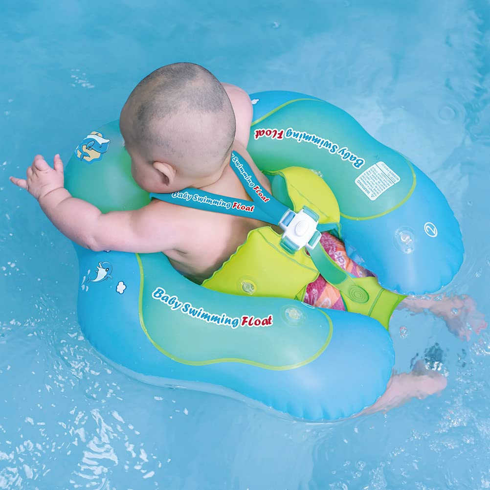 Baby Smart Swim Trainer Safety Pool Float Ring with UV Canopy