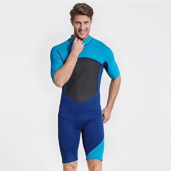SBART 2MM Neoprene Wetsuit Men Keep Warm Swimming Scuba Diving Bathing Suit