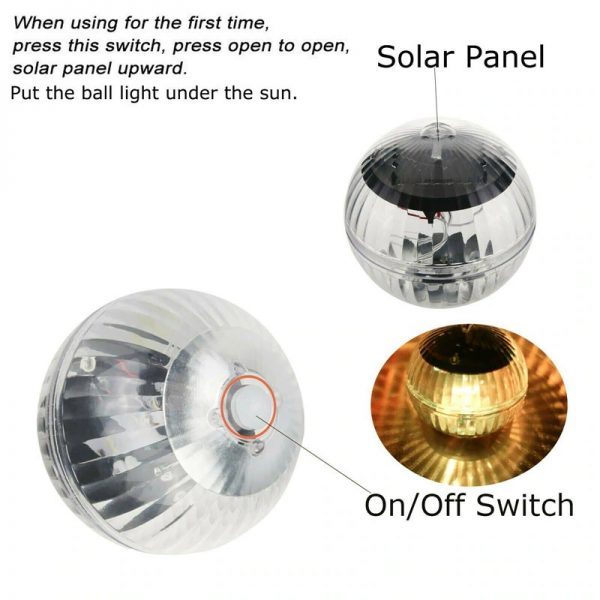 Solar Pool Led Disco Light