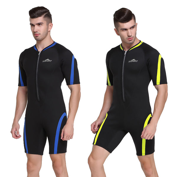 SBART 2mm Neoprene Men Wetsuit One Piece Swimsuit Snorkeling Suit