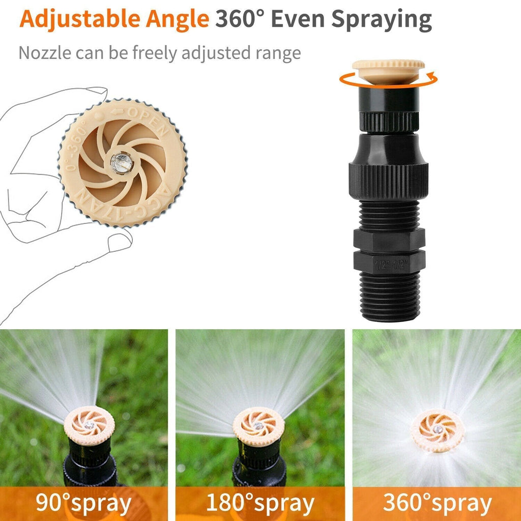 360° Rotation Auto Irrigation System Garden Rotating Lawn Sprinklers