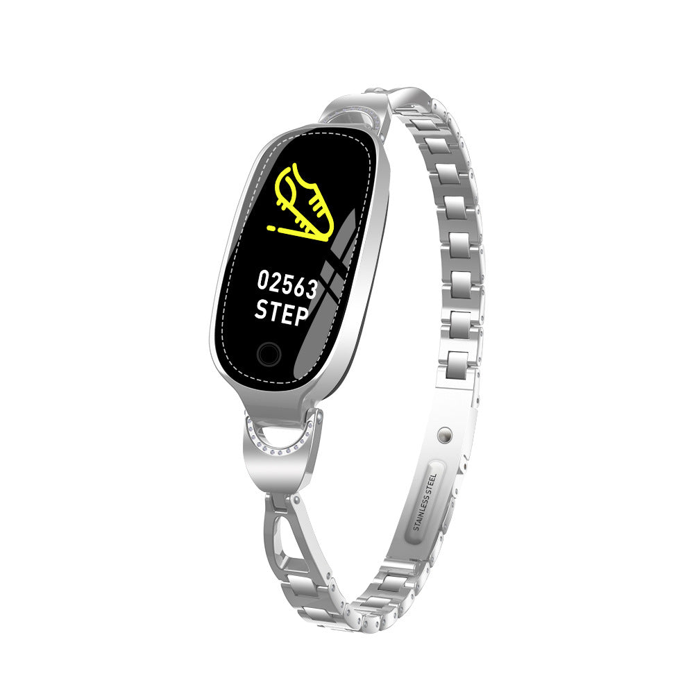 Waterproof Smart Fitness Bracelet Watch w/ HR & BP Monitor For Women