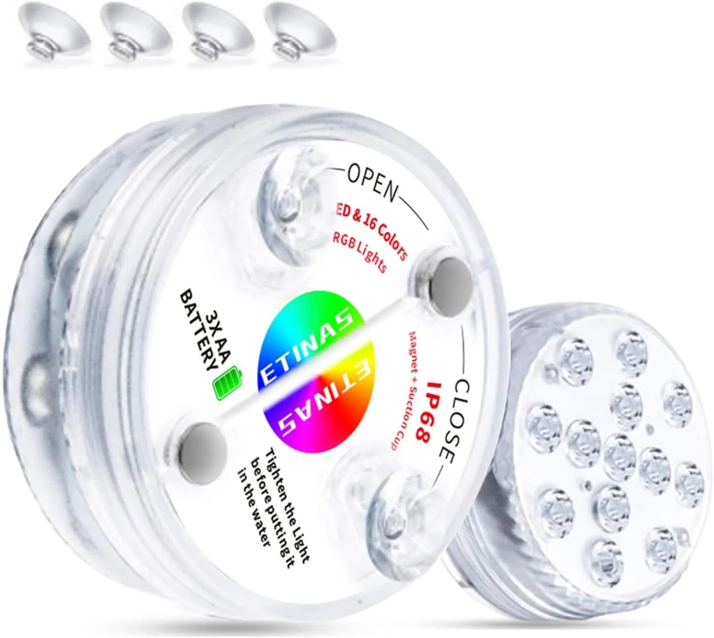 16 Colors Submersible Led Pool Lights
