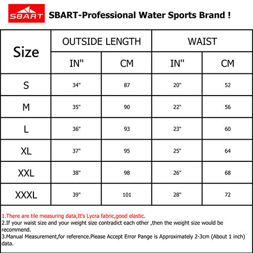 SBART Men Diving Leggings Wetsuits Pant