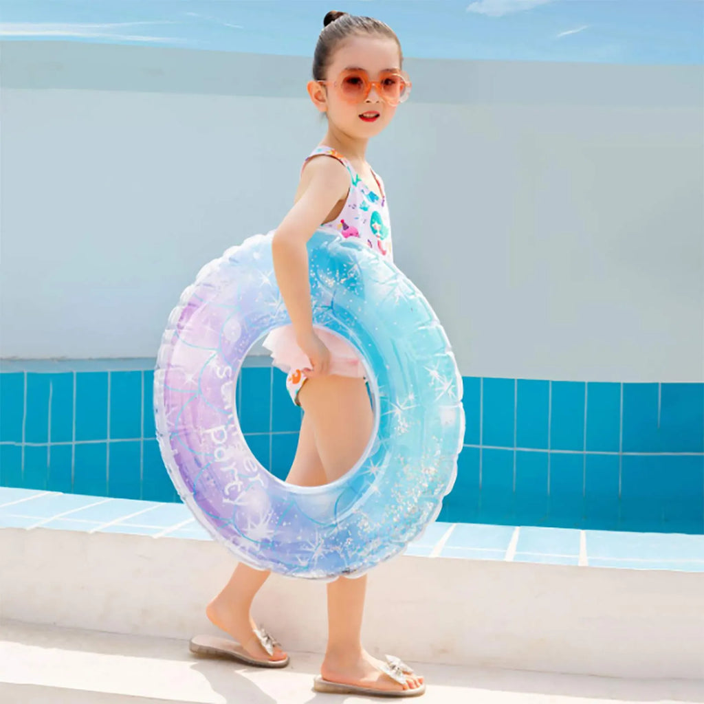 Glitter Swim Ring Pool Float Tube